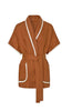 Contrast Bind Robe Brandy