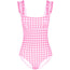 Blush Gingham Ruffle One Piece