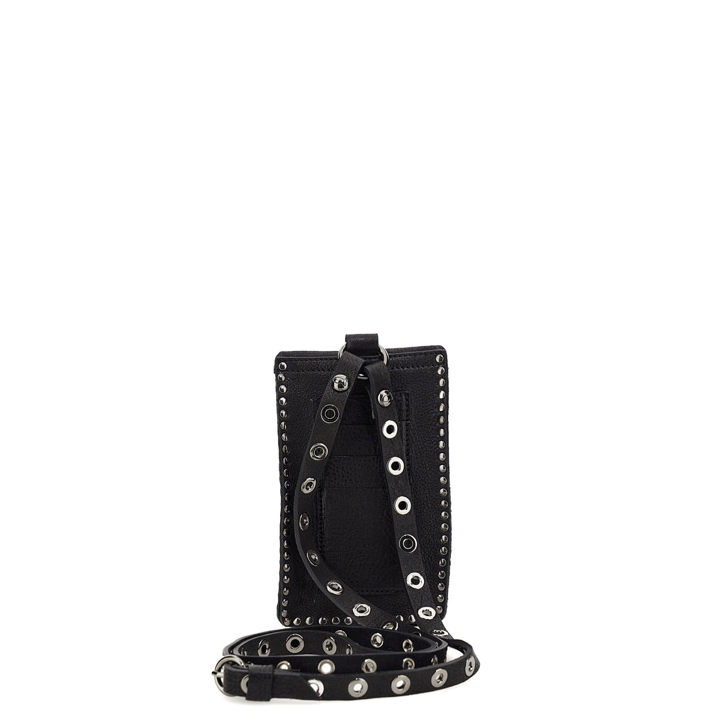 Studded Phone Bag Black