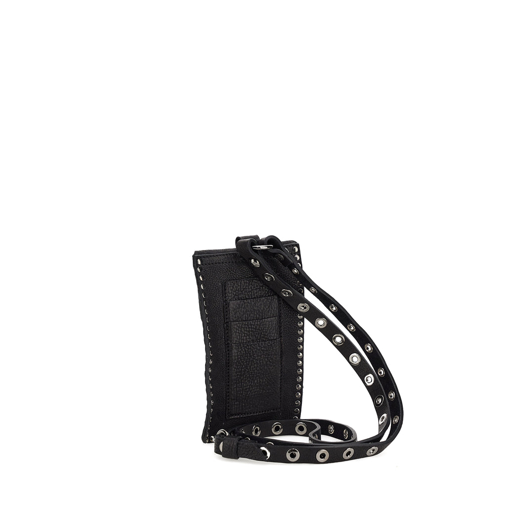 Studded Phone Bag Black