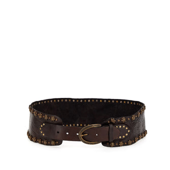 Flower Studded Wide Belt