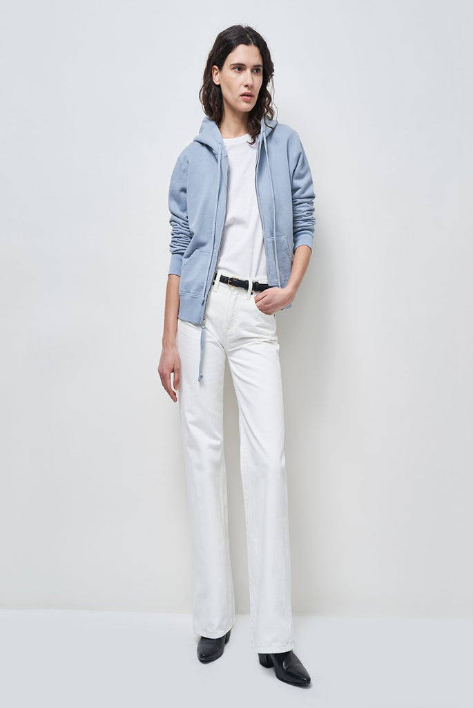 Callie Zip Up Hoodie Slate Blue