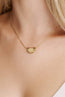 Gold Lotus Short Necklace