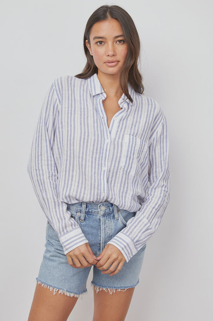 Charli Shirt Blue Catalina Stripe