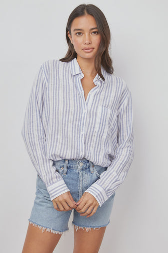 Charli Shirt Blue Catalina Stripe