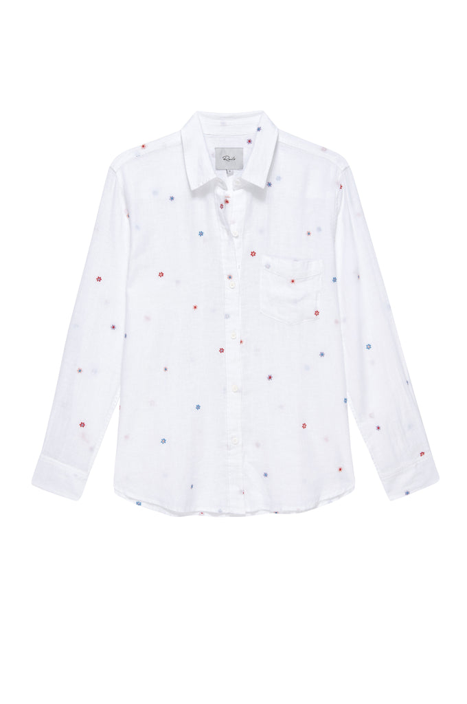 Charli Shirt Multi Daisy Embroidery