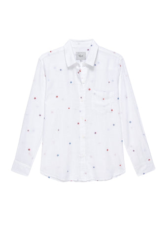 Charli Shirt Multi Daisy Embroidery