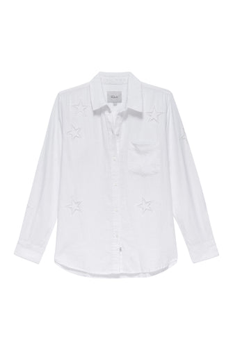 Charli Shirt White Eyelet Stars