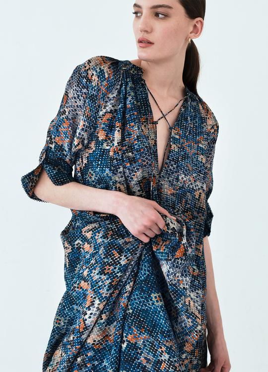 Ema Maxi Dress Stan Blue