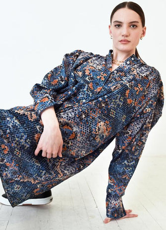 Delia Mini Dress Stan Blue