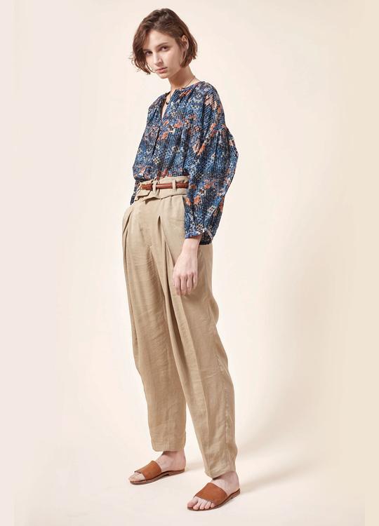 Luiza Blouse Stan Navy Print