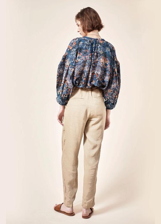 Luiza Blouse Stan Navy Print