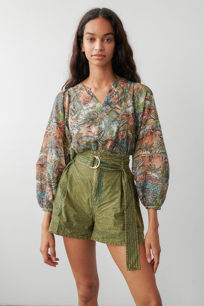 Cliff Blouse Dread Green