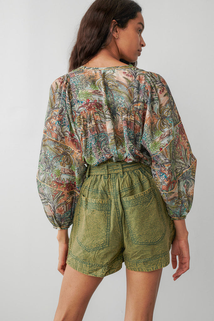 Cliff Blouse Dread Green