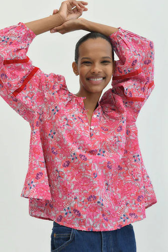 Ivy Blouse Full Pink