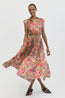 Cairo Silk Maxi Dress Apricot