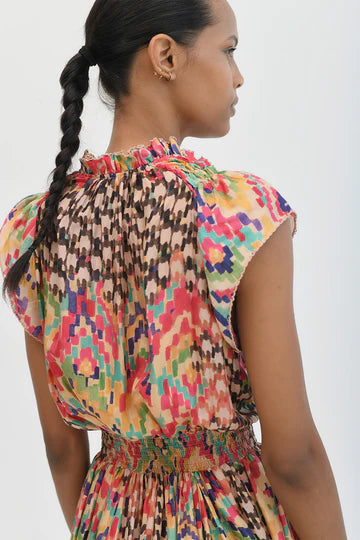 Cairo Silk Maxi Dress Apricot