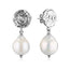 Spirallo Baroque Pearl Earrings Silver