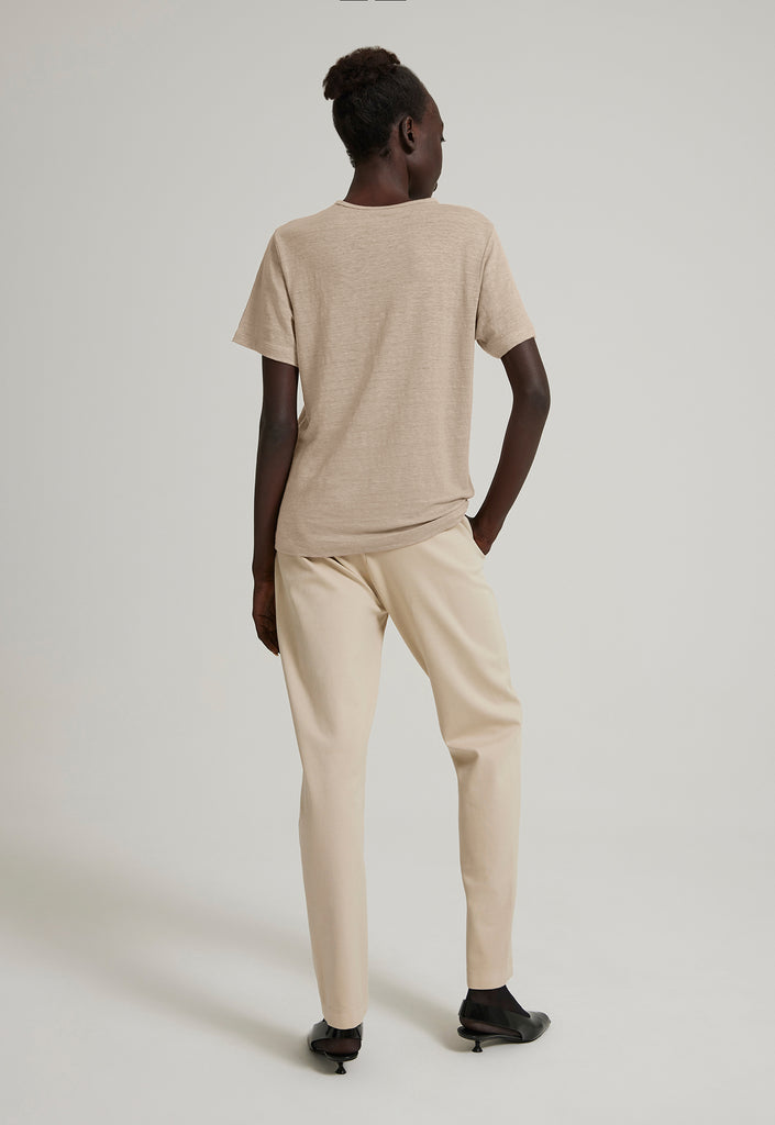 Cuba Joe Linen O neck Tee Seed