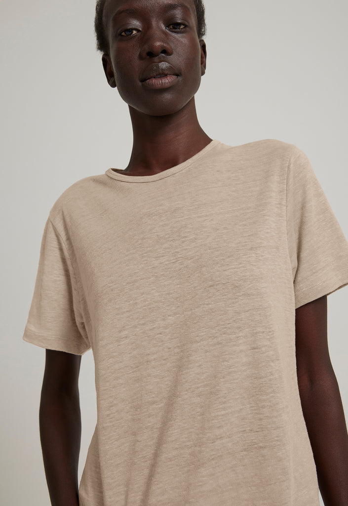 Cuba Joe Linen O neck Tee Seed