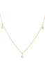 14K Gold Droplets Diamond Necklace