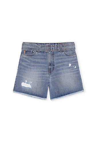 Oversized Denim Shorts