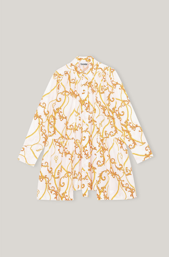 Gathered Mini Shirt Dress