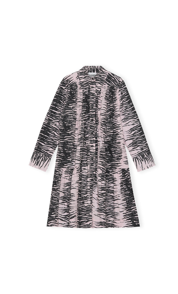 Light Lilac Printed Shirt Dress