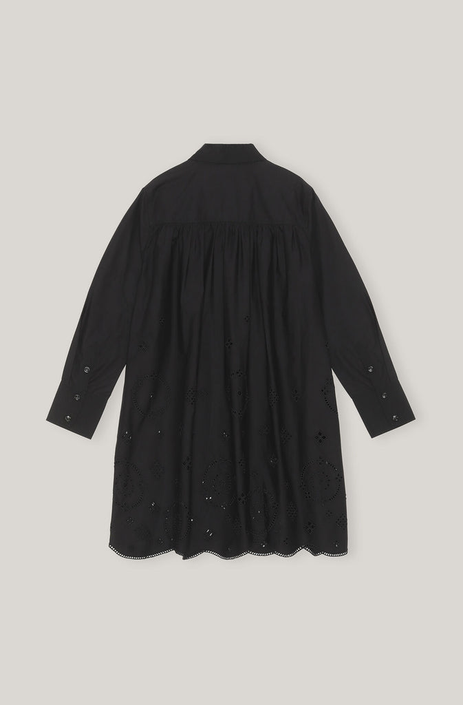 Broderie Anglaise Mini Shirt Dress