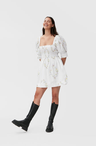 Mini Smock Dress Floral