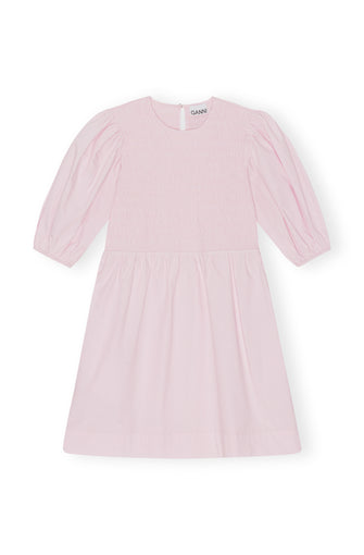 Cotton Poplin Mini Smock Dress
