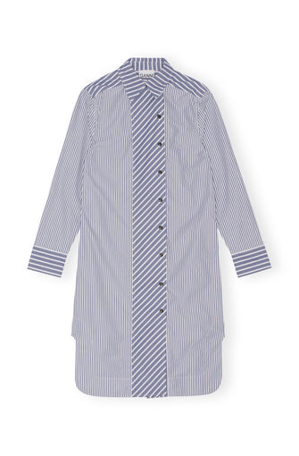 Stripe Cotton Shirt Dress