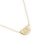 Gold Lotus Short Necklace