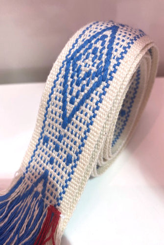 Diamond Band Natural and Light Blue