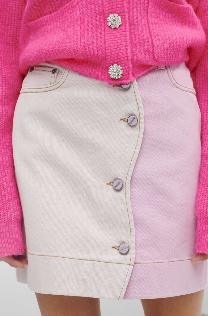 Overdyed Cutline Mini Skirt