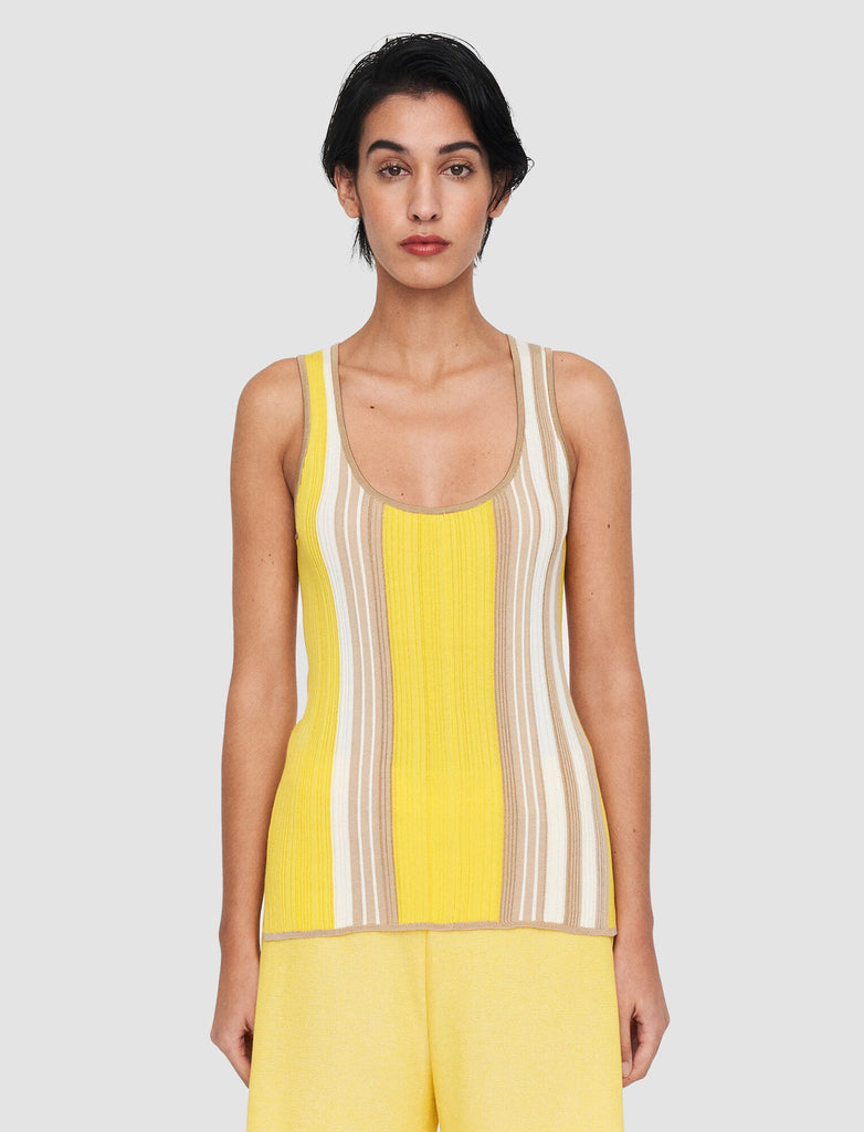 Colour Block Rib Tank Top – Toscani Australia