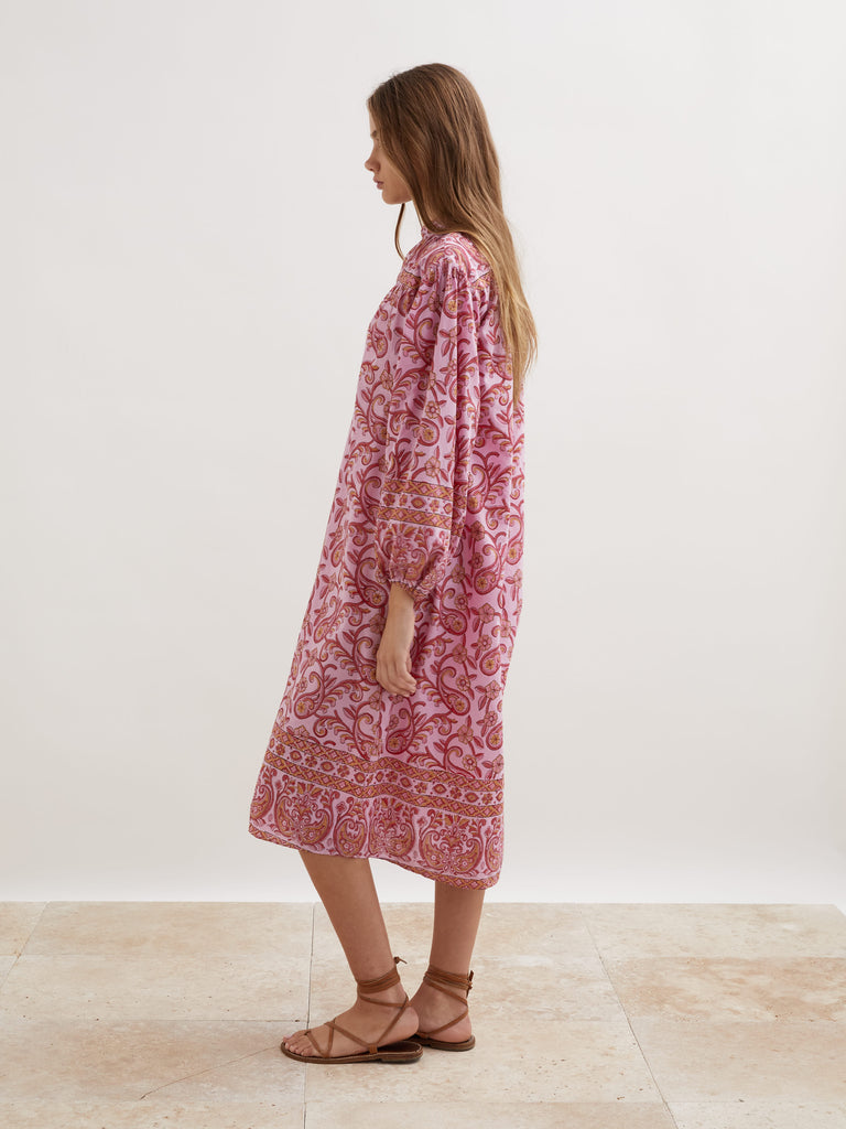 Kiki Nazar Smock Midi Dress
