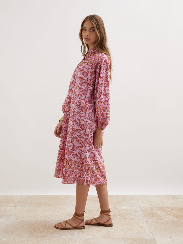 Kiki Nazar Smock Midi Dress