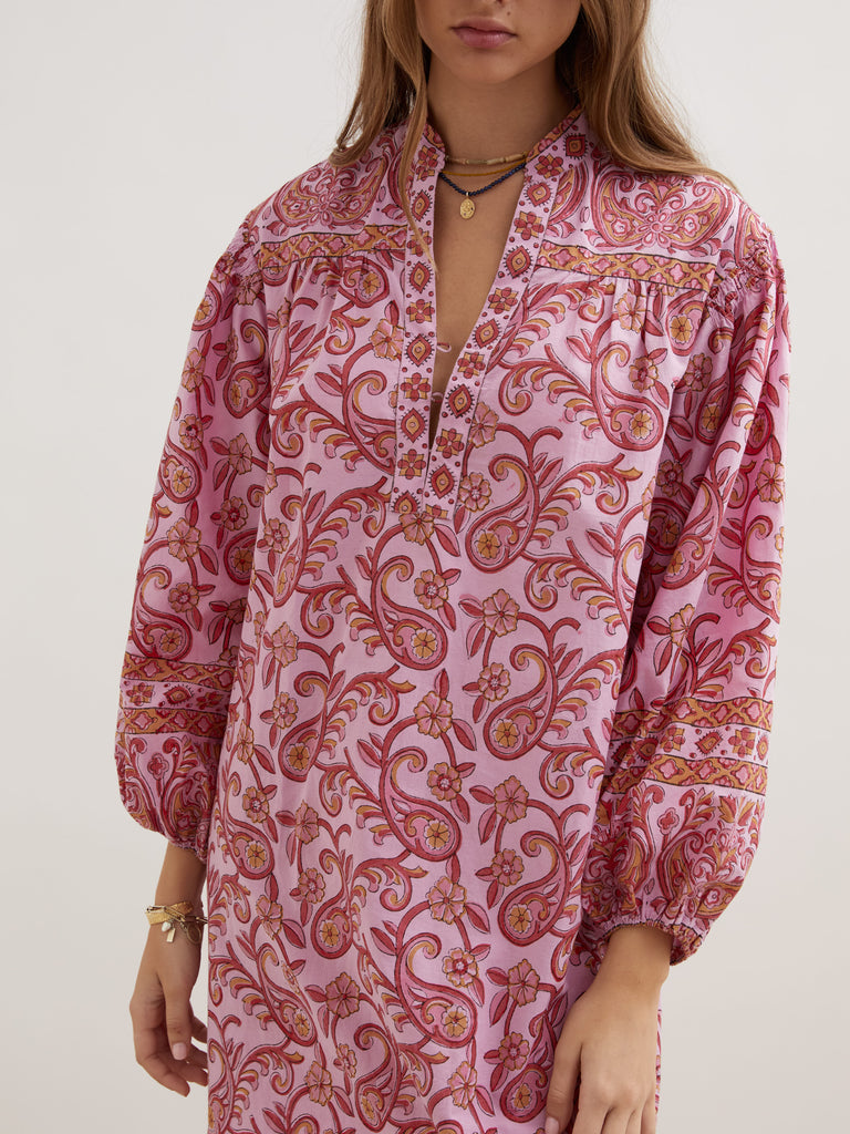 Kiki Nazar Smock Midi Dress