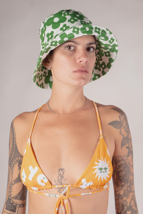Nahui Ollin Bucket Hat Green