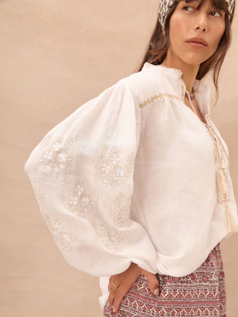 La Choza Embroidered Blouse