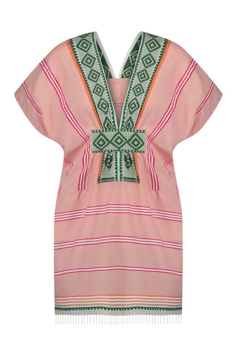 Rosa Short Empire Caftan Dress