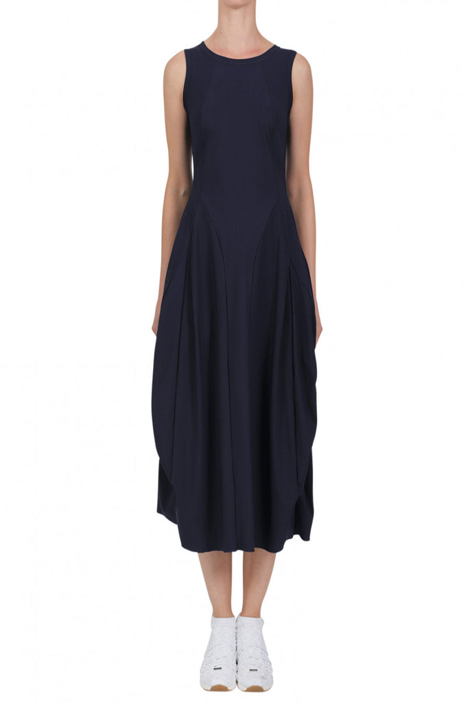 At Length Sleeveless Dress Navy