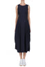 At Length Sleeveless Dress Navy