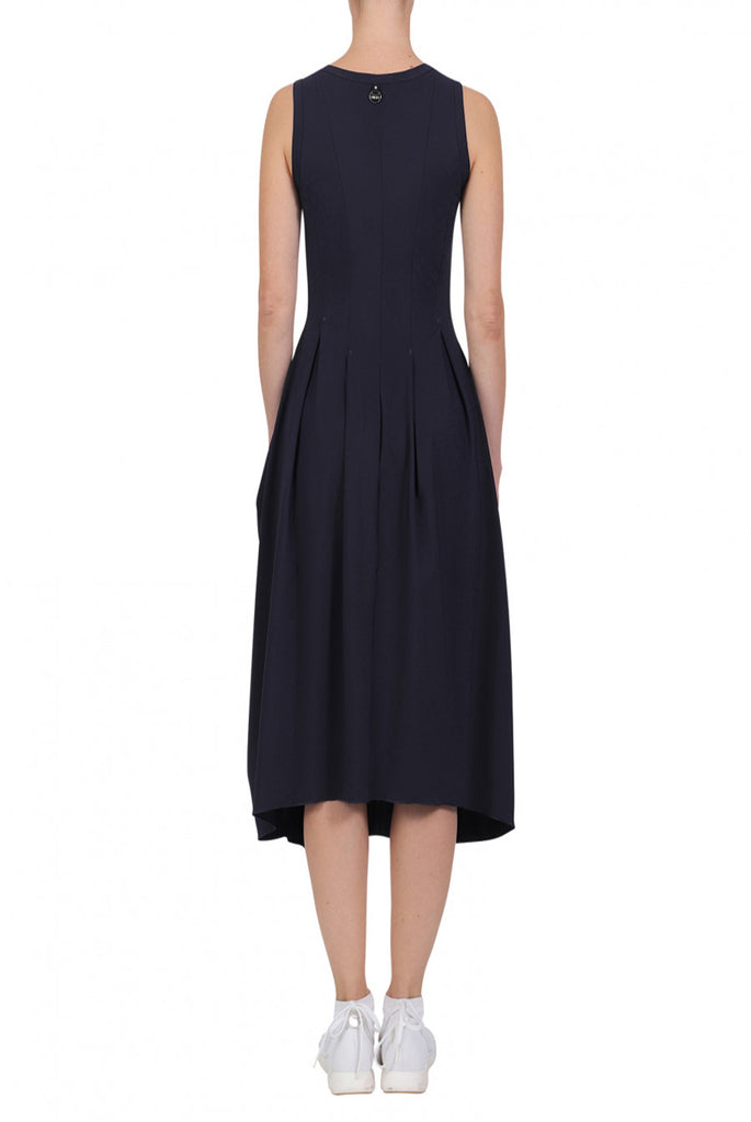 At Length Sleeveless Dress Navy