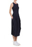 At Length Sleeveless Dress Navy