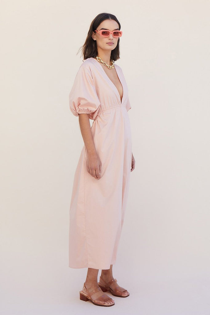 Rosanna Backless Dress Nude Pink