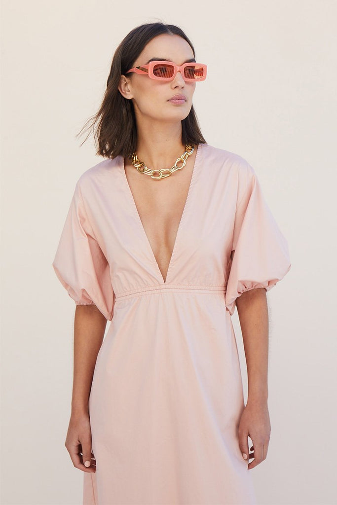 Rosanna Backless Dress Nude Pink