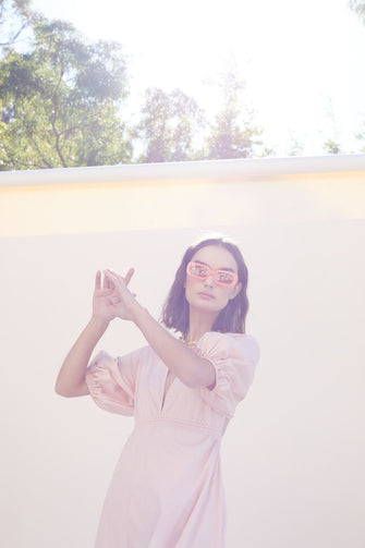 Rosanna Backless Dress Nude Pink