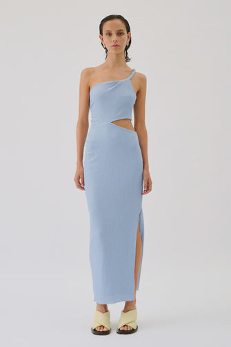 Kinga One Shoulder Split Maxi Dress